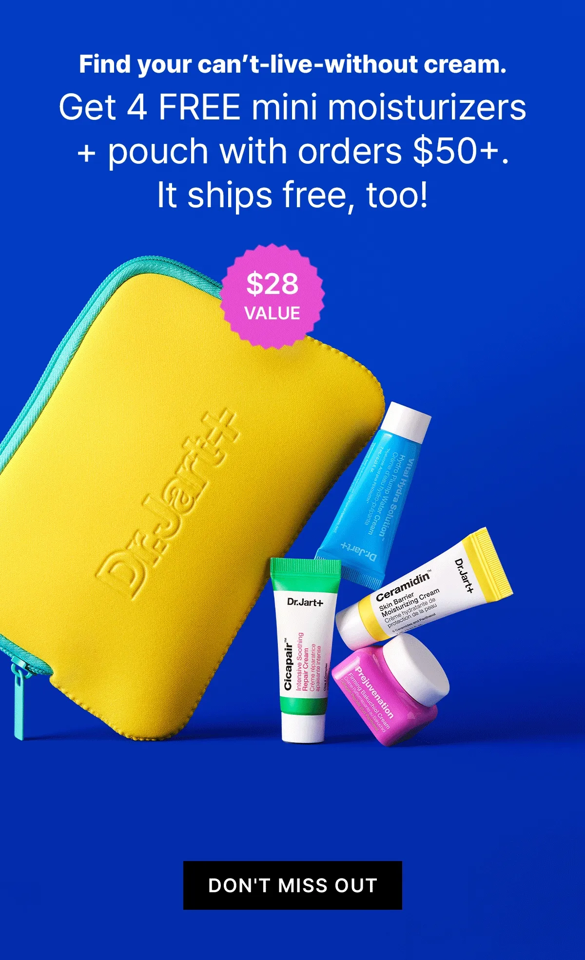 Calling all sensitive skin types. Get 3 free Cicapair full sizes with orders $65+.