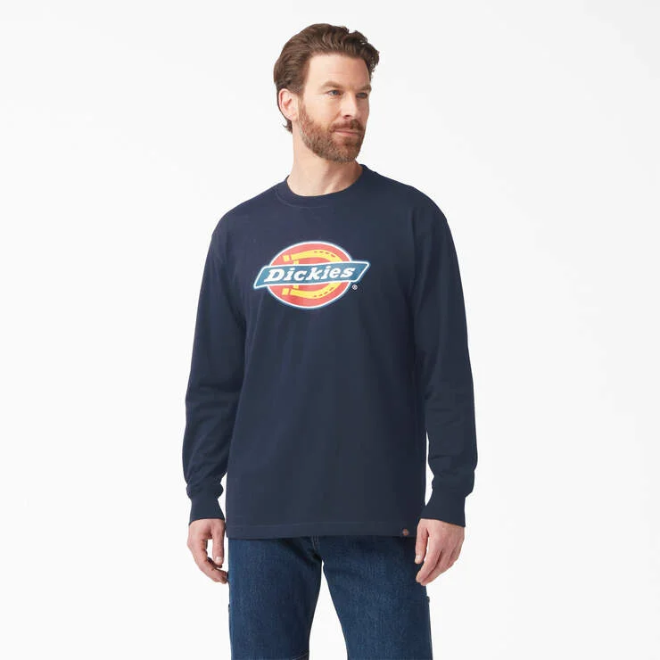Tri-Color Logo Graphic Long Sleeve T-Shirt