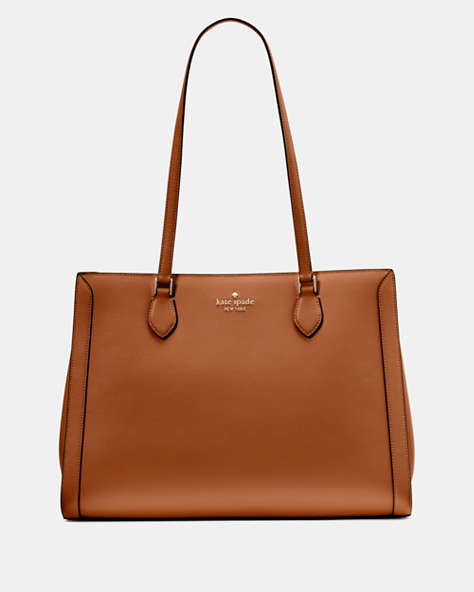 Madison Saffiano East West Leather Large Laptop Tote