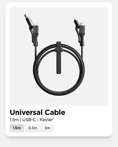 Universal Cable | 1.5m | USB-C | Kevlar