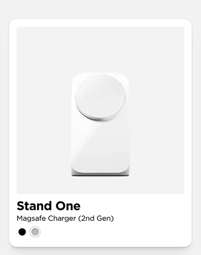 Stane One. MagSafe Charger. Silver
