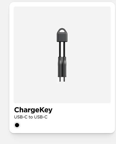 ChargeKey USB-C to USB-C. Shop Now