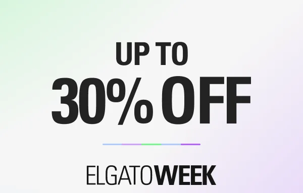 UP TO 30% OFF! ELGATOWEEK