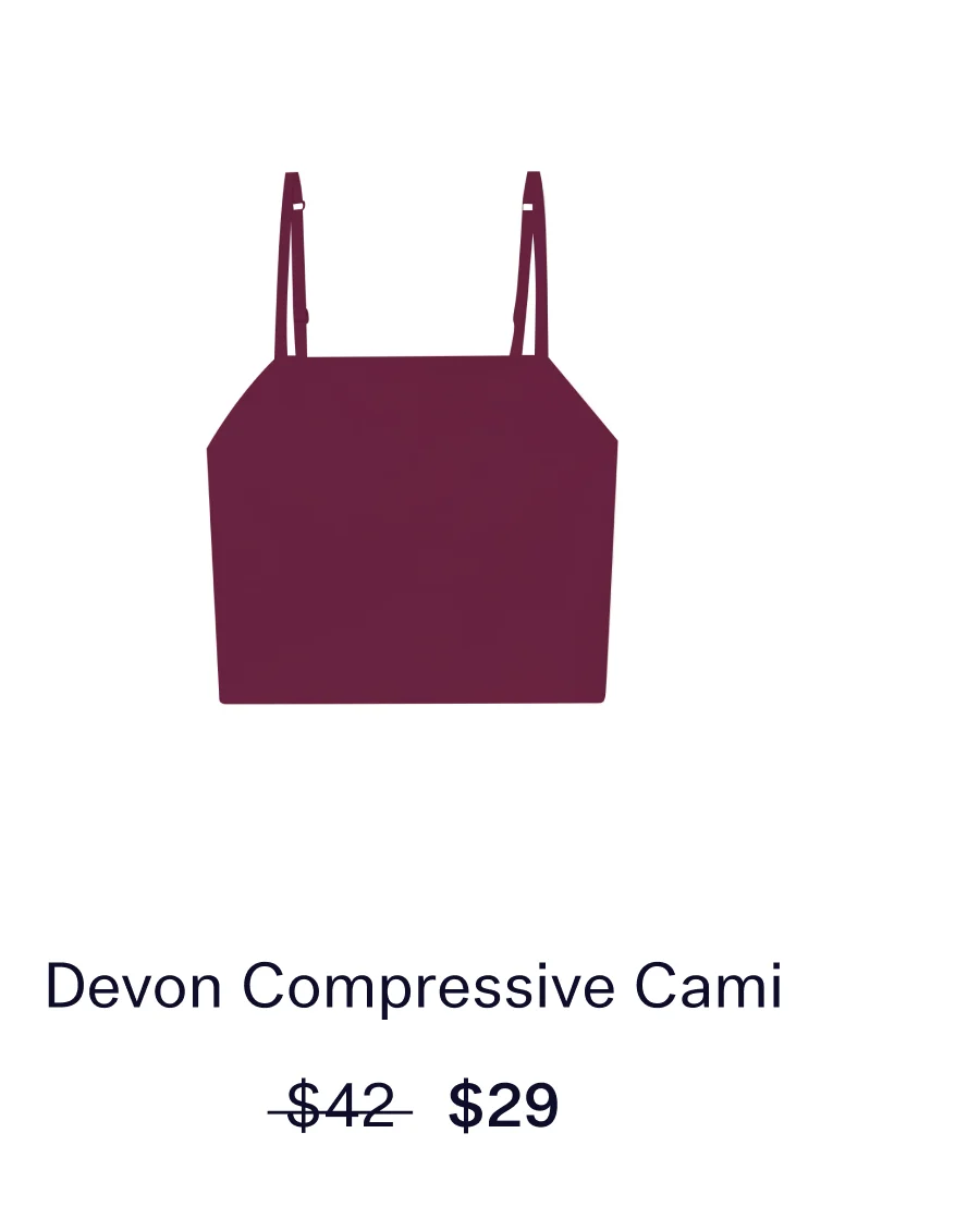 Devon Compressive Cami  |  Now $29