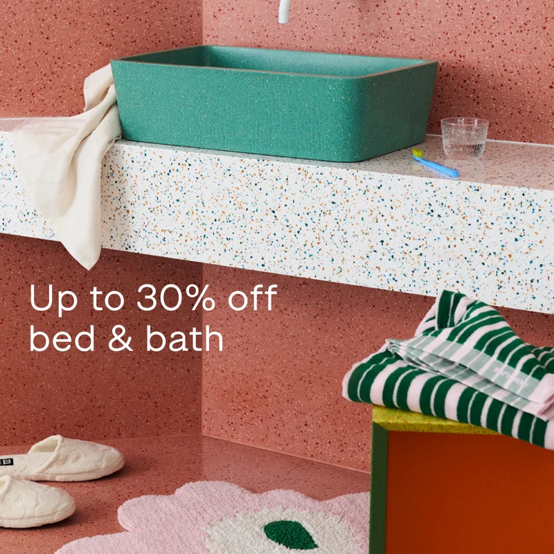 Bath and bedding sale up to 30% off