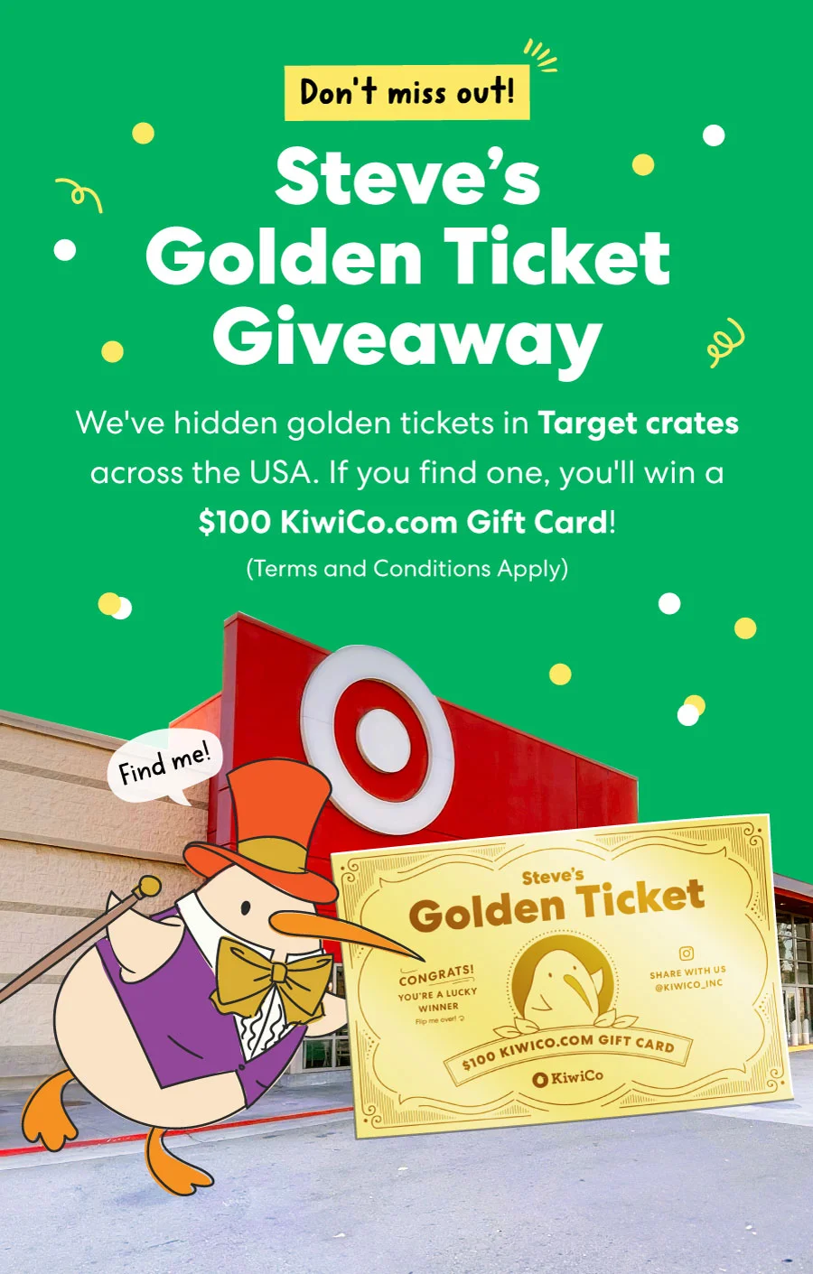 Steve's Golden Ticket Giveaway!