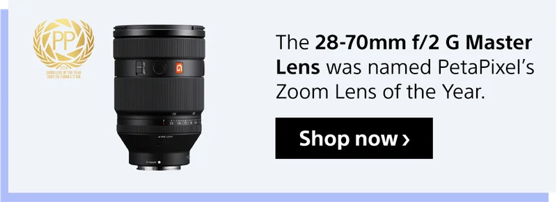 The 28-70mm f/2 G Master Lens was named PetaPixel's Zoom Lens of the Year. | Shop now