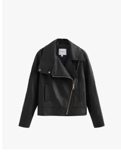 Leather Moto Jacket Black