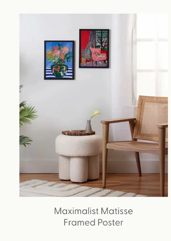 Maximalist Matisse-Inspired Set Framed Poster