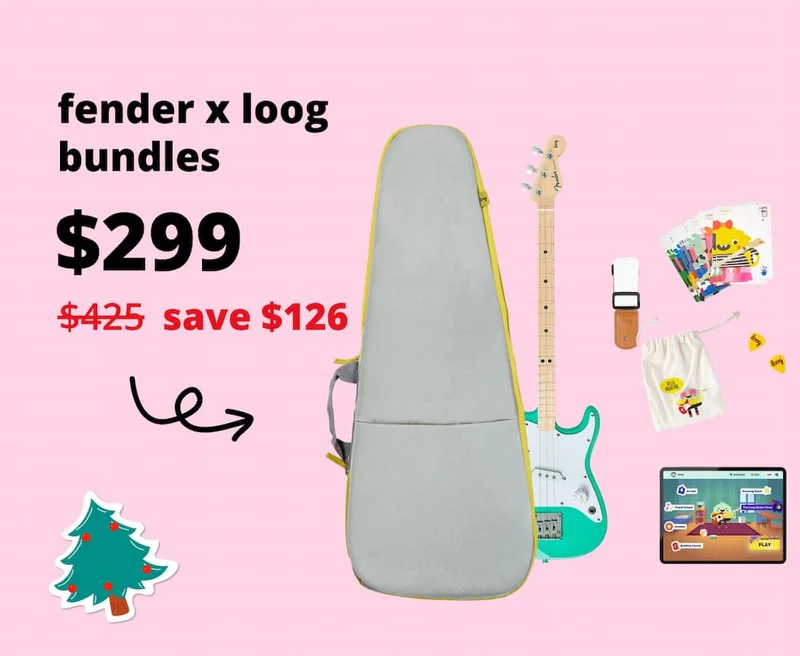 fender x loog electric guitar bundles