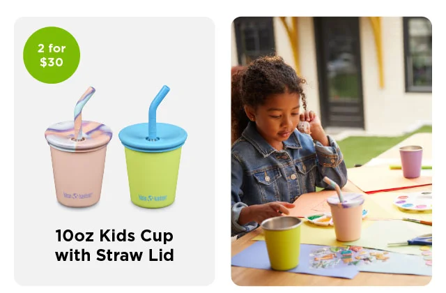 10oz Kids' Cup with Straw - 2 for $30