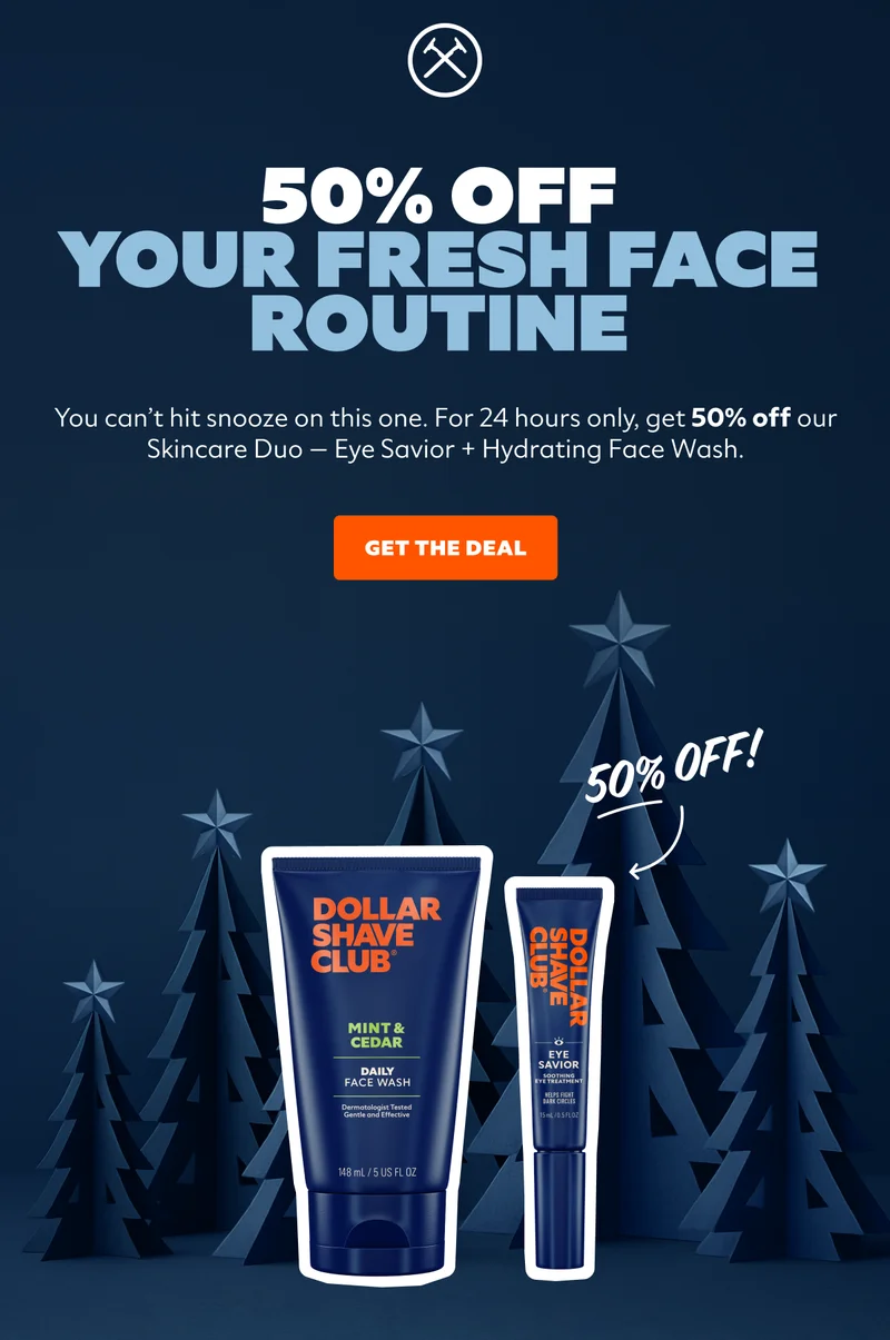 50% OFF YOUR FRESH FACE ROUTINE | GET THE DEAL