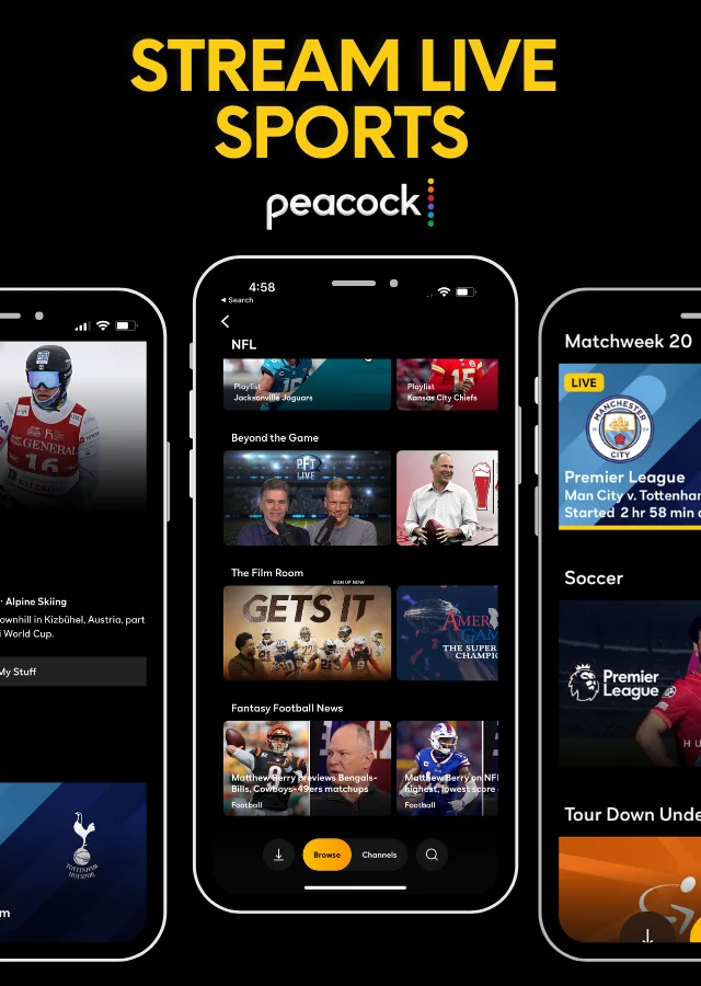 stream live sports on peacock