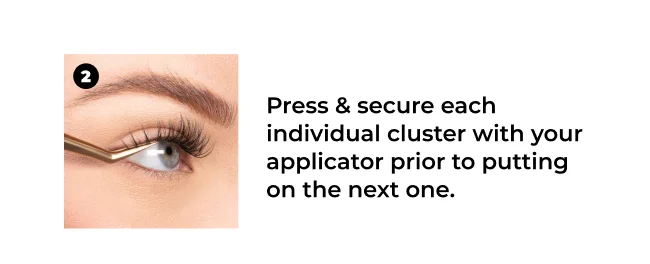 2. Press and secure each individual cluster