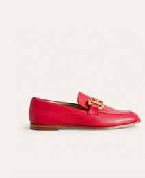 Iris Snaffle Loafers - Pillarbox Red
