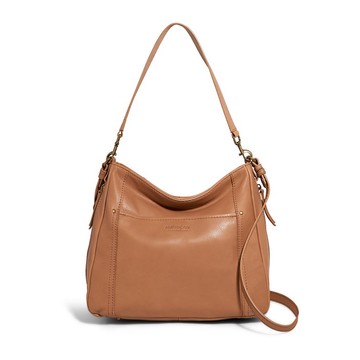 American Leather Co. Austin Zip Top Shoulder Bag w/ Crossbody Strap