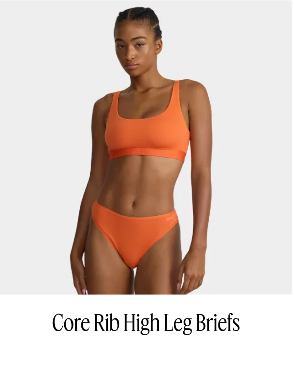 Core Rib High Leg Briefs