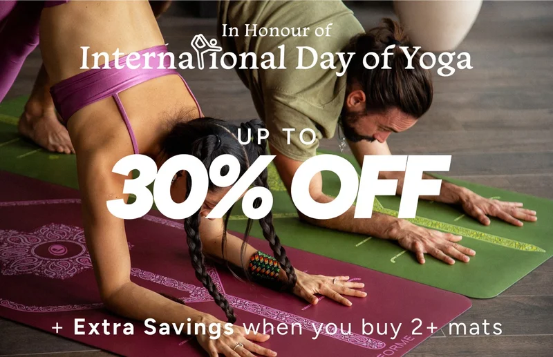 International Day of Yoga sale: up to 30% off