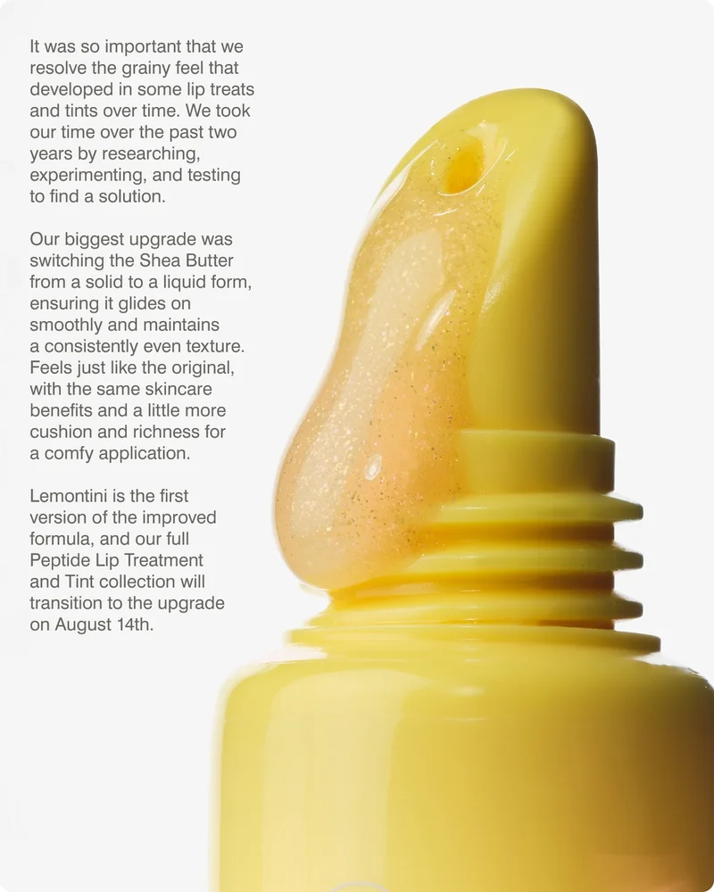 peptide lip tint lemontini