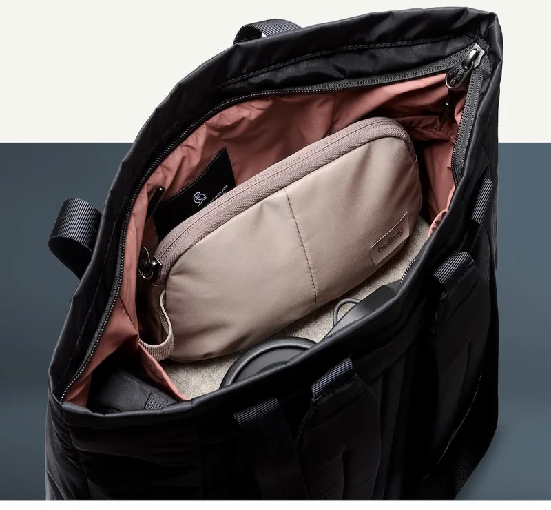 Keep these pouches in bags with low-key organization – like those in the Cinch or Laneway range – or so you can group all your essentials and change up your daily bag without losing anything.