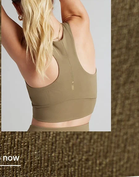 Brown Leaf. Shop the Revive Longline Bra