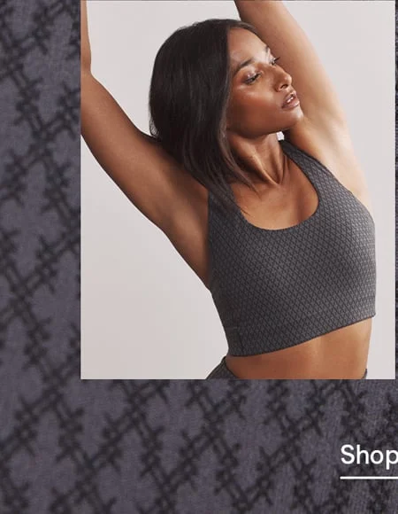 Printed Asphalt/Black. Shop the Revive Sports Bra