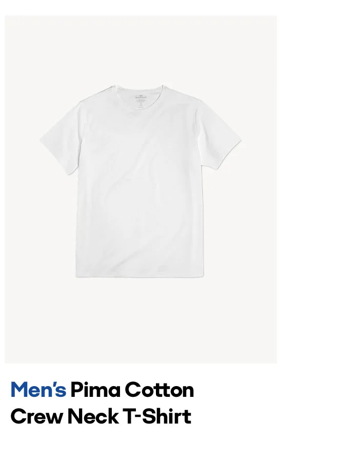 Men's Pima Cotton Crew Neck T-shirt