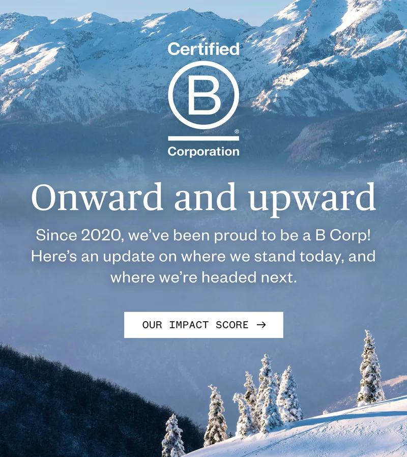 View our B Corp Impact Score