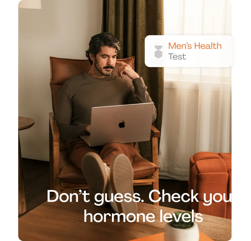 Don't guess check your hormone levels Men's Health Test