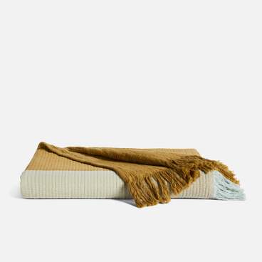 Pop Check Throw Blanket in Umber