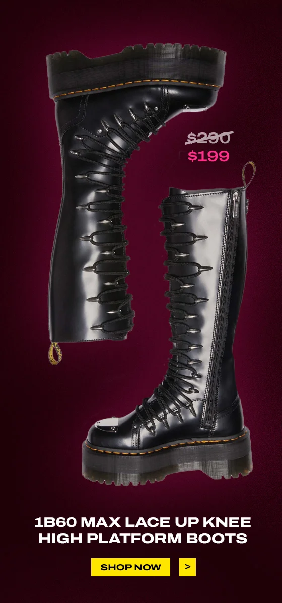 1B60 MAX LACE UP KNEE HIGH PLATFORM