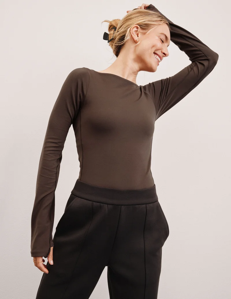 Image of Serene Boatneck Bodysuit