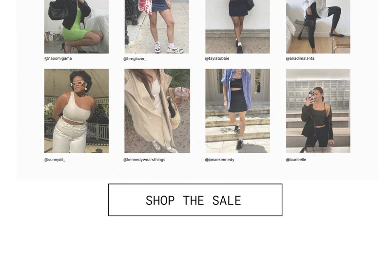 SHOP THE SALE