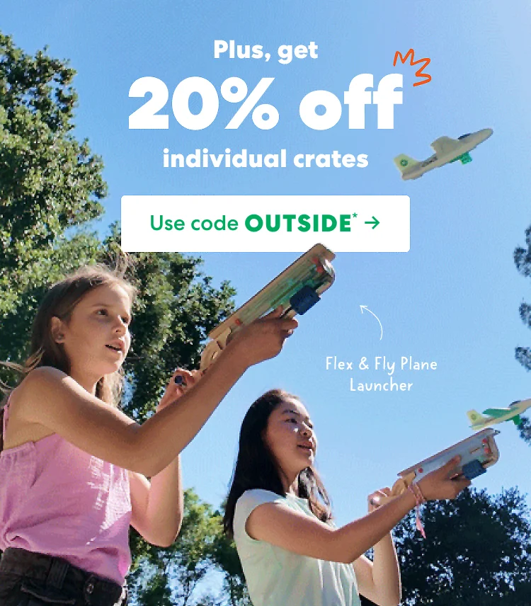 Plus, get 20% off individual crates