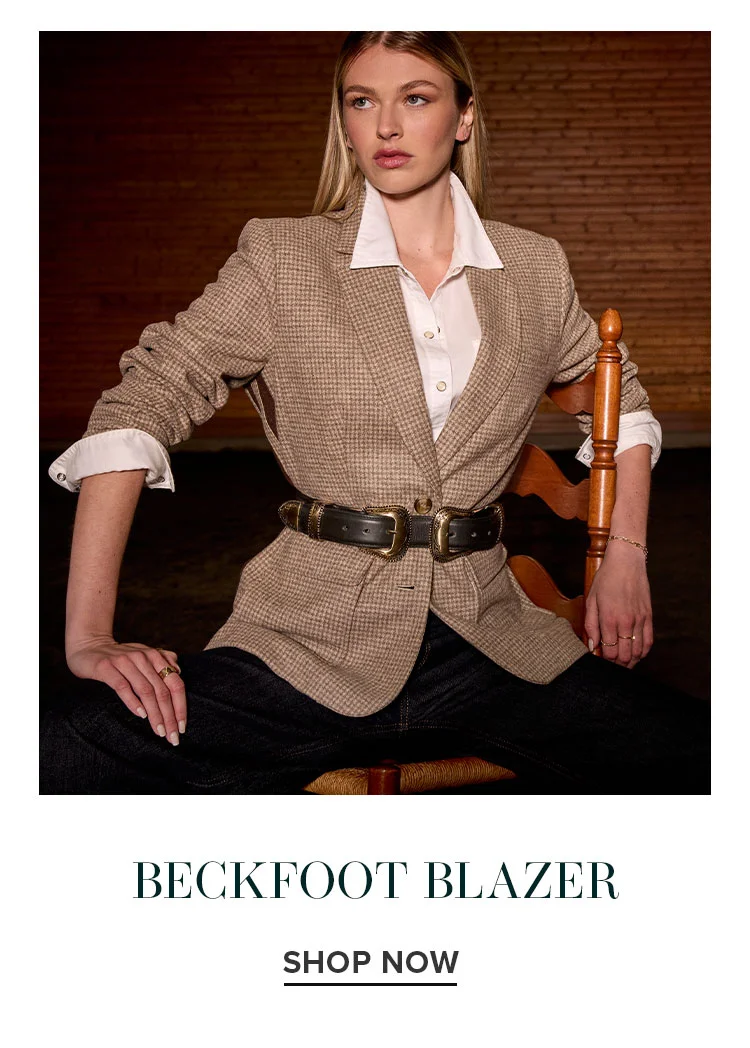 BECKFOOT BLAZER | SHOP NOW