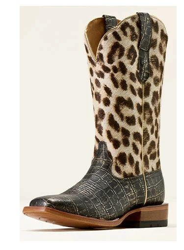 Frontier Farrah Wide Square Toe Western Boot