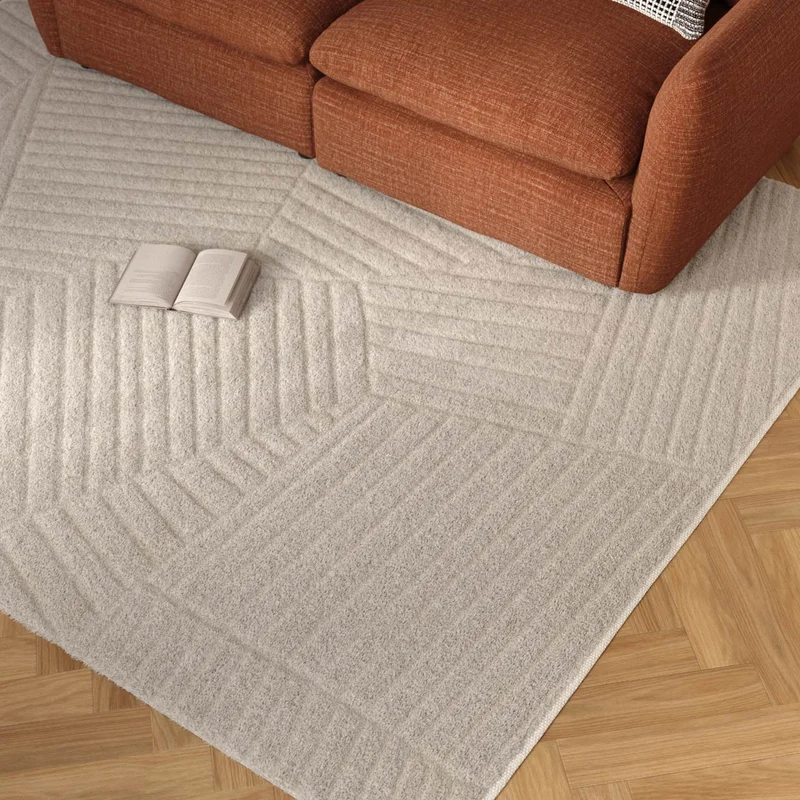 Tetra Gray Washable Rug