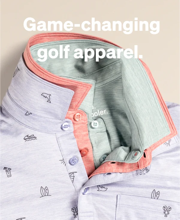 Game-changing golf apparel.