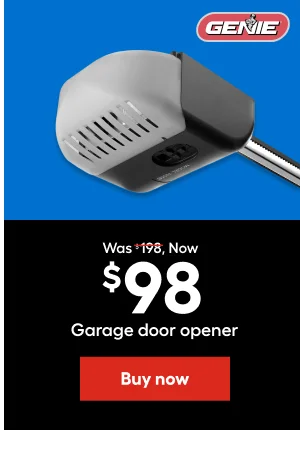 Was $198, Now $98 Garage door opener