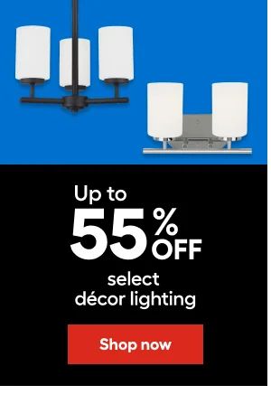 Upto 55% OFF select decor lighting