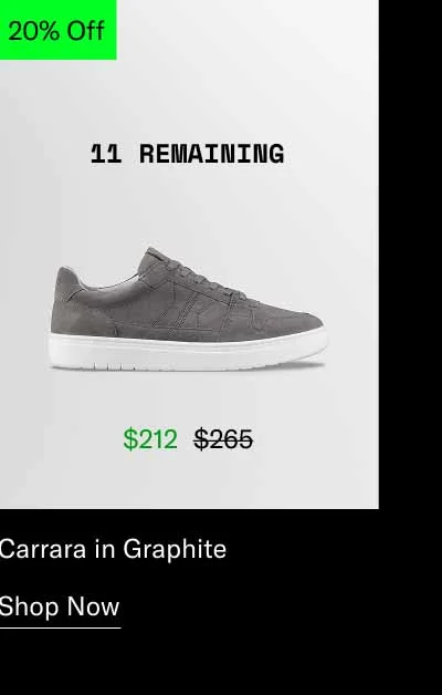 Carrara in Graphite. Shop Now