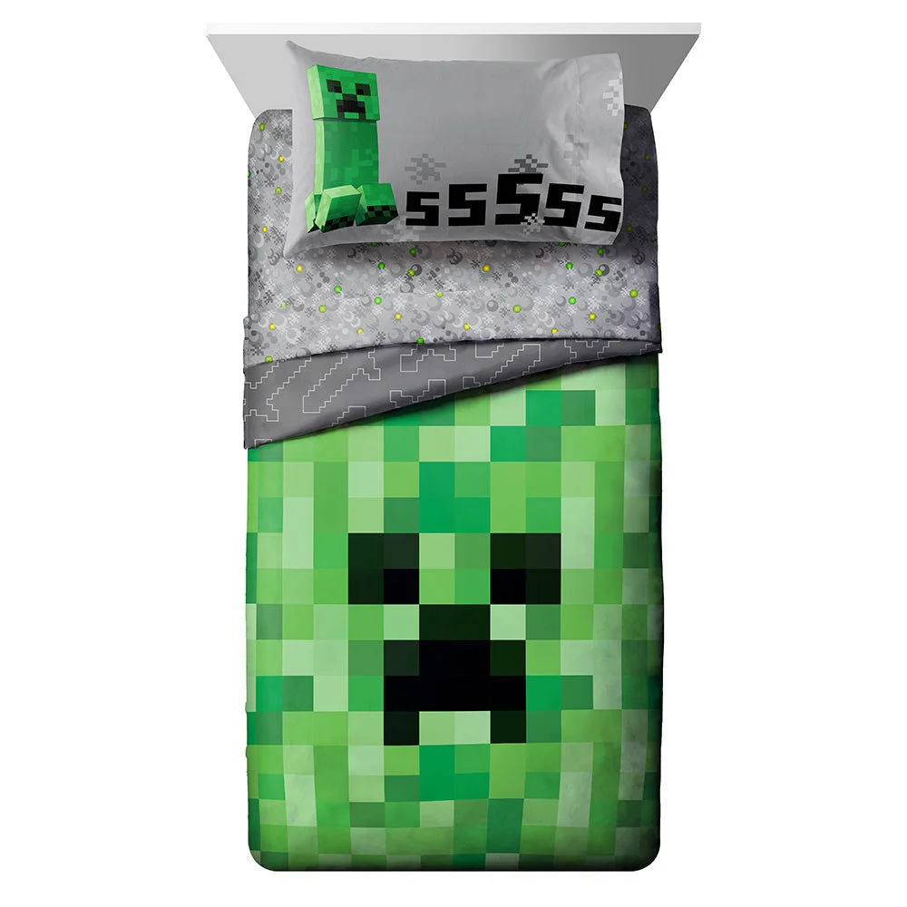 Image of Minecraft Creeper Bed Set