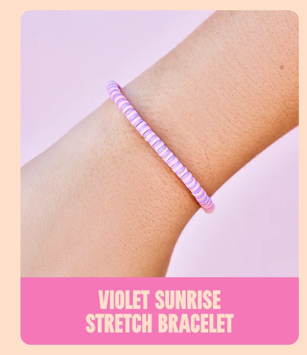 VIOLET SUNRISE STRETCH BRACELET