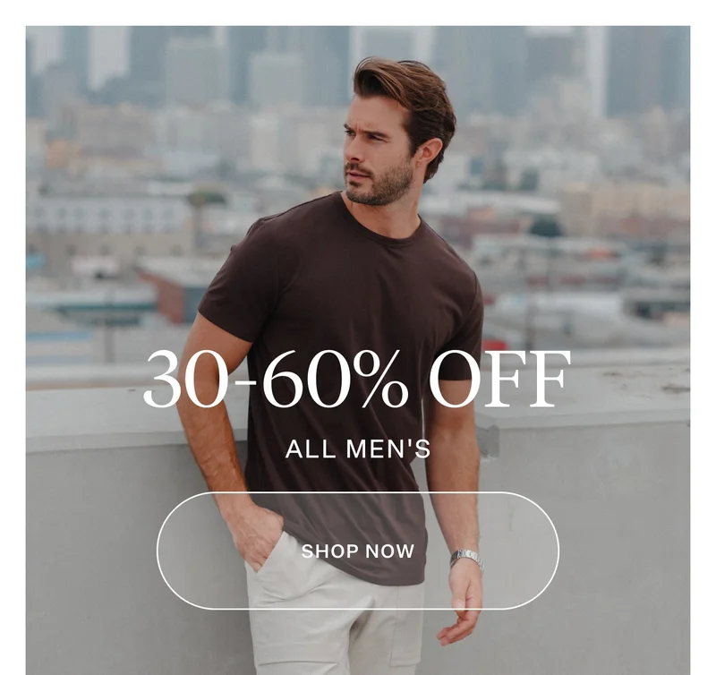 Shop Men's 30-60% Off