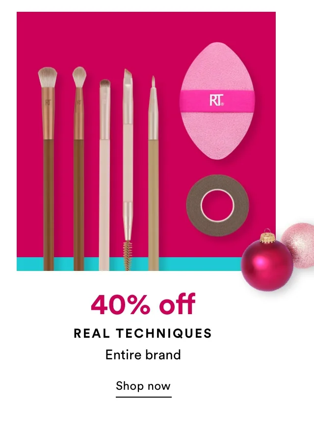 40% off Real Techniques