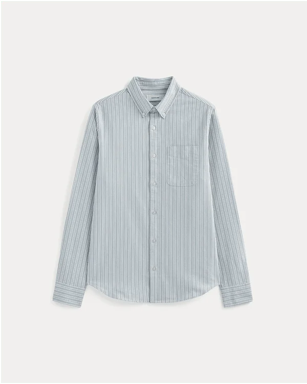 Image | The Slim Oxford Shirt | Summer Sky Stripe