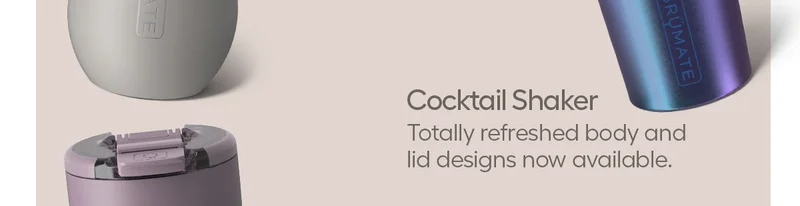Cocktail Shaker. Totally refreshed body and lid designs now available.