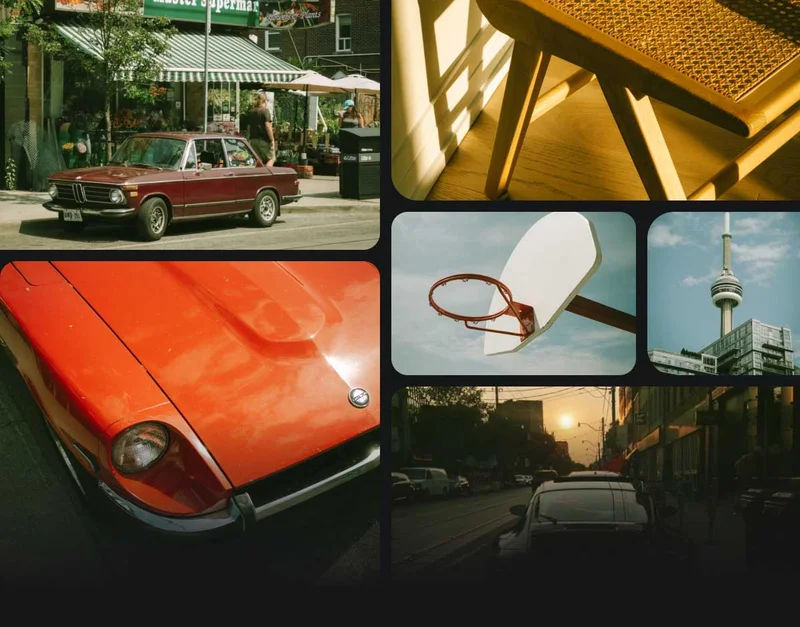 Collection of images that were edited using the PT 160D preset for iPhone
