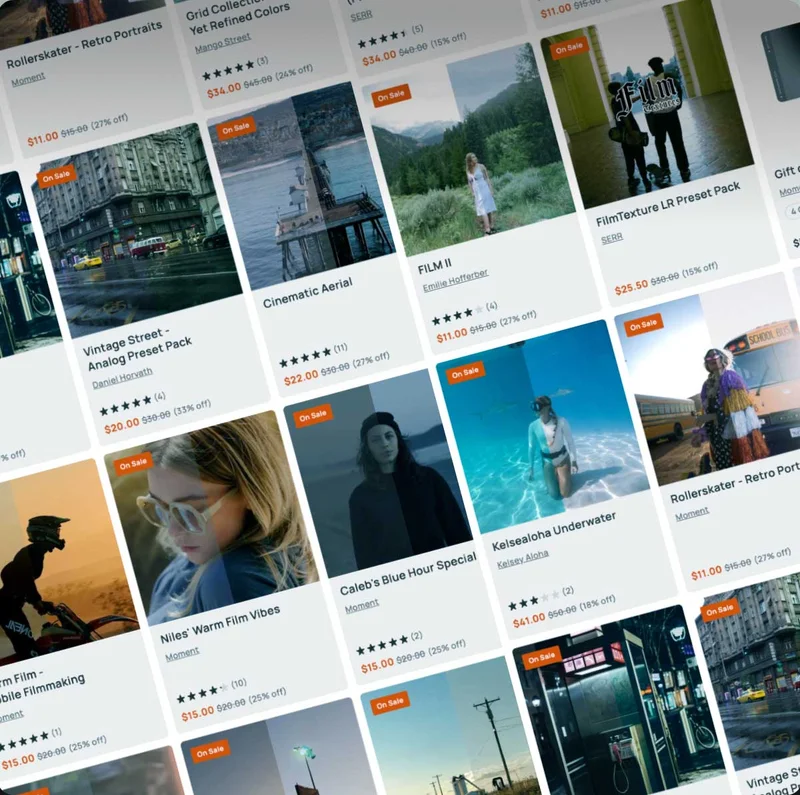 Images of other presets available from Moment