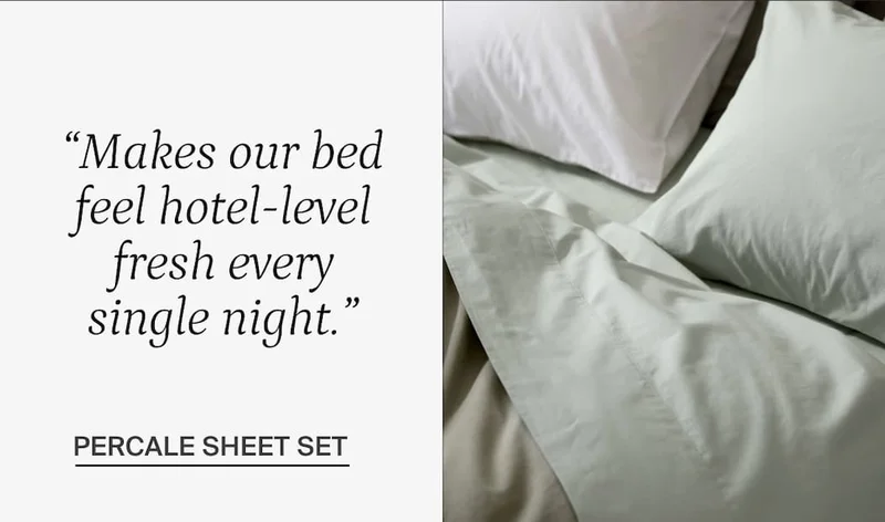 Percale sheet set
